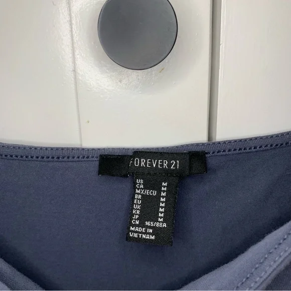 Forever 21 Blue Bodycon Dress Size Medium - Picture 5 of 6